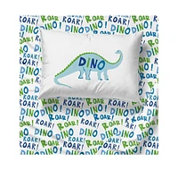 Sunny Side Up Dino Roar Twin Sheet Set