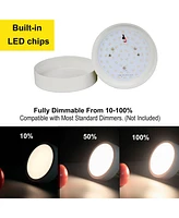 Moose 5-Pack Led Recessed Lighting Dimmable Downlight 5.5 Inch 3500 K,1100 Lm