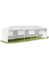 Sugift 10 x 30 Feet Canopy Tent with 5 Removable Sidewalls for Party Wedding