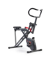 Sunny Health & Fitness Upright Row-n-Ride Versatile Full-Body Workout Exercise Bike Dual-Function 2-in