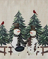 Avanti Country Snowman Polyester 4 Piece Placemat, 13" x 18''