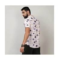 Men's Ivory White Desert Palm Shirt