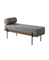 Hulala Home Traditional Damacio Bench with One Removeable Pillow