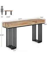 Tribesigns 55" Console Table for Entryway, Hallway with Stylish Metal Frame, Sofa Foyer Living Room,Entrance