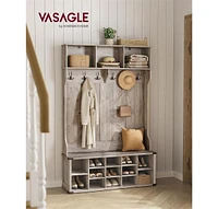 Slickblue Hall Tree with Bench and Shoe Storage