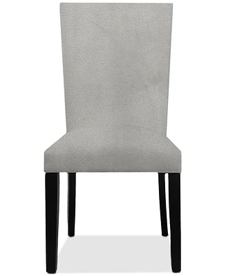 Kellet Grey Velvet Side Chair, Created for Macy's