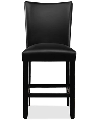 Kellet Faux Leather Counter Height Chair, Created for Macy's