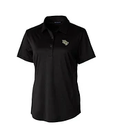 Cutter & Buck Women's Black Ucf Knights Prospect Textured Stretch Polo Top