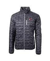 Cutter & Buck Men's Black Eastern Washington Eagles Rainier PrimaLoft Eco Full-Zip Hooded Jacket