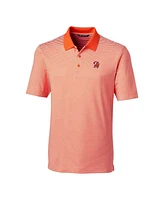 Cutter & Buck Men's Orange Tampa Bay Buccaneers Throwback Logo Forge Tonal Stripe Stretch Polo