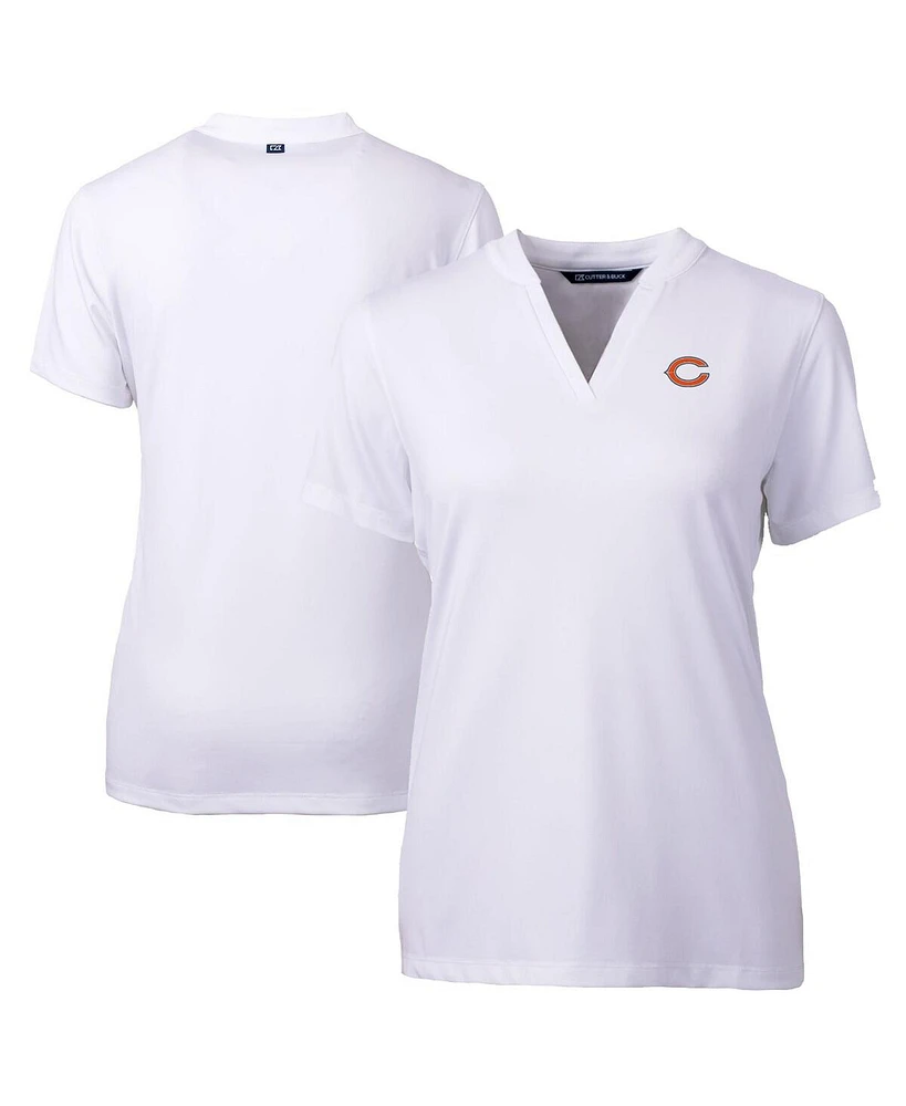 Cutter & Buck Women's White Chicago Bears Forge Stretch Blade Polo