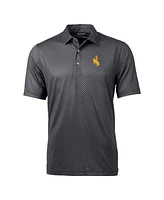 Cutter & Buck Men's Black Wyoming Cowboys Pike Banner Print Polo