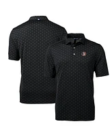 Cutter & Buck Men's Black Florida State Seminoles Virtue Eco Pique Tile Polo