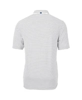 Cutter & Buck Men's Georgia Tech Yellow Jackets Throwback Logo Virtue Eco Pique Stripe Polo