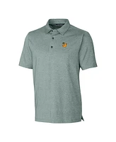 Cutter & Buck Men's Heather Green Baylor Bears Logo Forge Stretch Polo