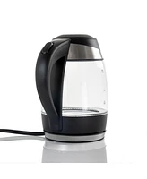 MegaChef 1.8 Quart Glass and Stainless Steel Electric Tea Kettle