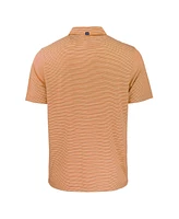 Cutter & Buck Men's Orange Virginia Cavaliers Forge Eco Double Stripe Stretch Polo