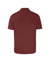 Cutter & Buck Men's Heather Maroon Texas A M Aggies Forge Eco Stretch Polo