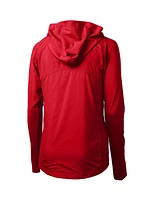 Cutter & Buck Women's Scarlet Nebraska Huskers Adapt Eco Knit Hybrid Full-Zip Hoodie