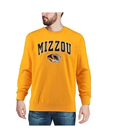 Colosseum Men's Missouri Tigers Arch & Logo Crew Neck Sweatshirt