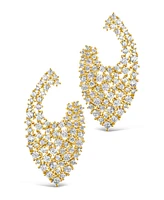 Sterling Forever Priscilla Cubic Zirconia Statement Stud Earrings