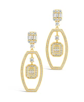 Sterling Forever Kendall Cubic Zirconia Drop Earrings