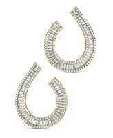 Sterling Forever Yasmin Cubic Zirconia Statement Drop Earrings