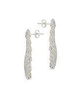 Sterling Forever Viola Cubic Zirconia Statement Stud Earrings