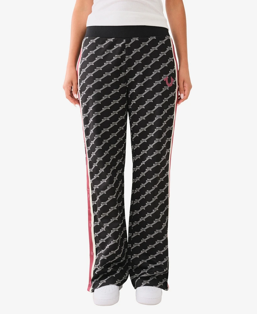 True Religion Women's Monogram Track Pants