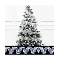 Cowin Ribbon Lights Tree Decorations Sliver Cold Light 16Ft 2 Pack