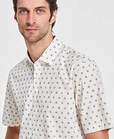 Alfani Men's Printed Short-Sleeve Shirt