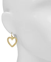 Patricia Nash Gold-Tone Open Heart Drop Earrings