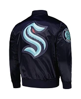 Pro Standard Men's Deep Sea Blue Seattle Kraken Classic Satin Full-Snap Jacket