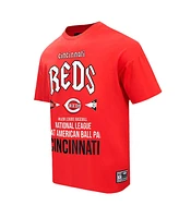 Pro Standard Men's Red Cincinnati Reds Oversized City Tour T-Shirt