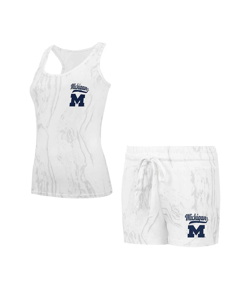 Concepts Sport Women's Michigan Wolverines Quartz Tank Top Shorts Set