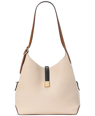 Kate Spade New York Deco Colorblocked Pebbled Leather Shoulder Bag