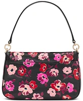 kate spade new york Hudson Fall Poppies Leather Flap Shoulder Bag