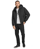 Calvin Klein Arctic Faille Parka Bomber with Sherpa lined Hood