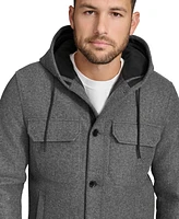Calvin Klein Men's Hooded Shirt Jacket