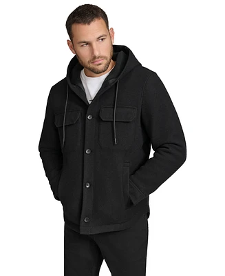 Calvin Klein Men's Hooded Shirt Jacket