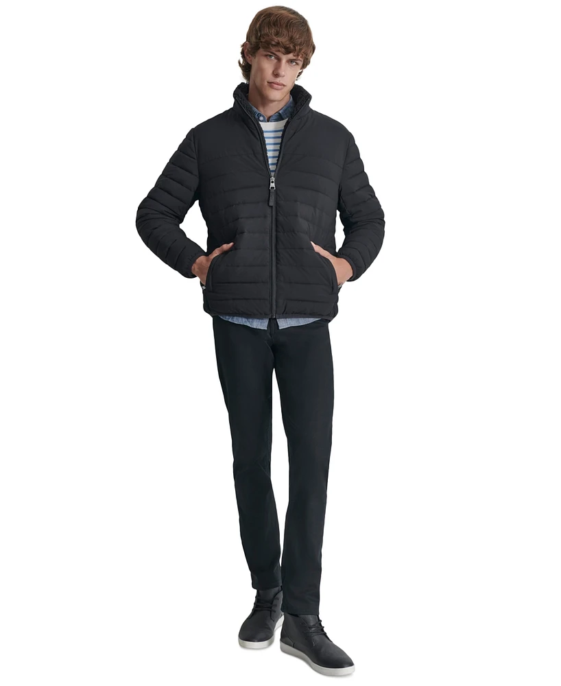 Dkny Men's Quilted Fleece-Lined Full-Zip Puffer Jacket