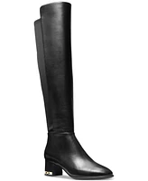 Michael Michael Kors Women's June Leather Knee High Riding Boots