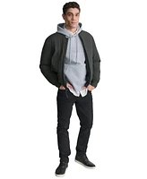 Dkny Men's Stretch Zip-Front Zip-Pocket Bomber Jacket