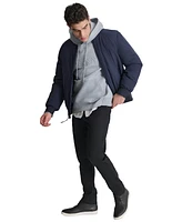 Dkny Men's Stretch Zip-Front Zip-Pocket Bomber Jacket