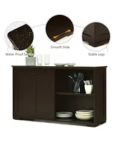 Modern Practical Wooden Kitchen Lockers with Large Storage Space