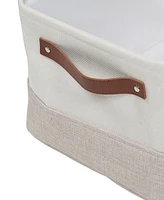 Honey Can Do 3-Pack Decorative Canvas Storage Bins with Handles