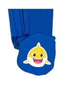 Pinkfong Baby Boys Mommy Shark Daddy 2 Pack Zip Up Sleep N' Play Coveralls Newborn to