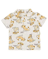 Disney Little Boys Mickey Mouse Lion King Simba Polo Shirt and Shorts to