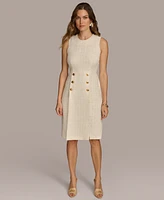 Donna Karan New York Women's Tweed Sheath Dress