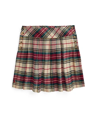 Polo Ralph Lauren Big Girls Plaid Pleated Cotton Twill Skirt